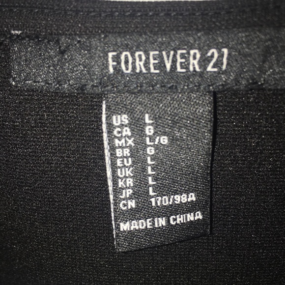 Forever 21 Black High Neck Crop Top - Picture 3 of 4